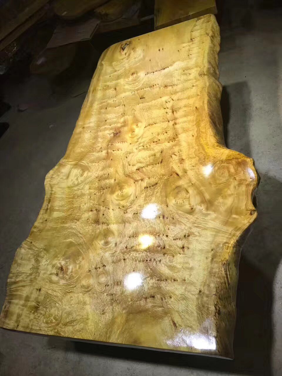 金丝楠原木大板黄金樟实木茶几茶桌红木家具吧台老板桌书桌餐桌