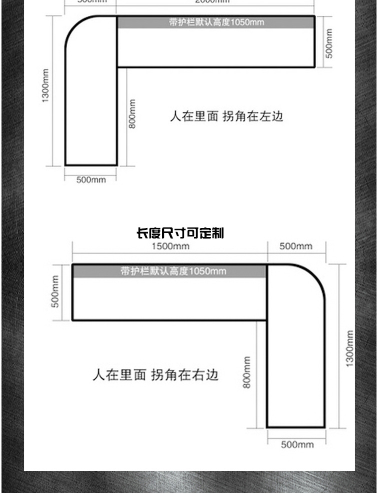 美式铁艺集装箱收银台 现代带抽屉咖啡厅前台网吧咖啡厅接待台