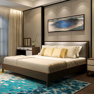 8米样板房双人床家具