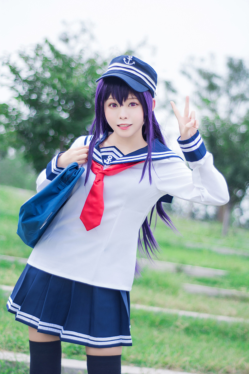 批发舰娘晓响雷电cosplay水手服装全套舰队collection女装制服