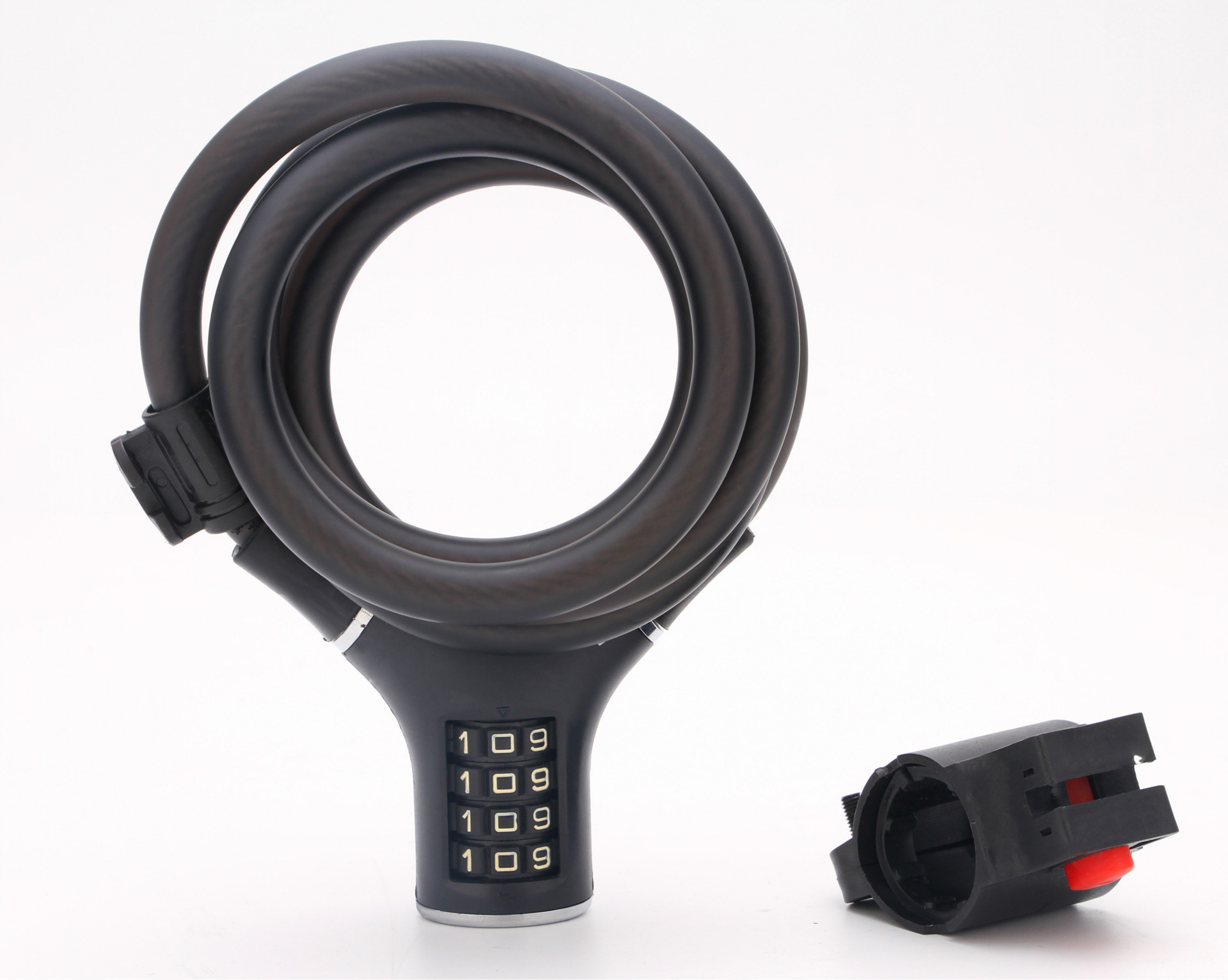 新款密码防盗自行车锁通用挂锁折叠车锁山地车4位密码锁多功能锁