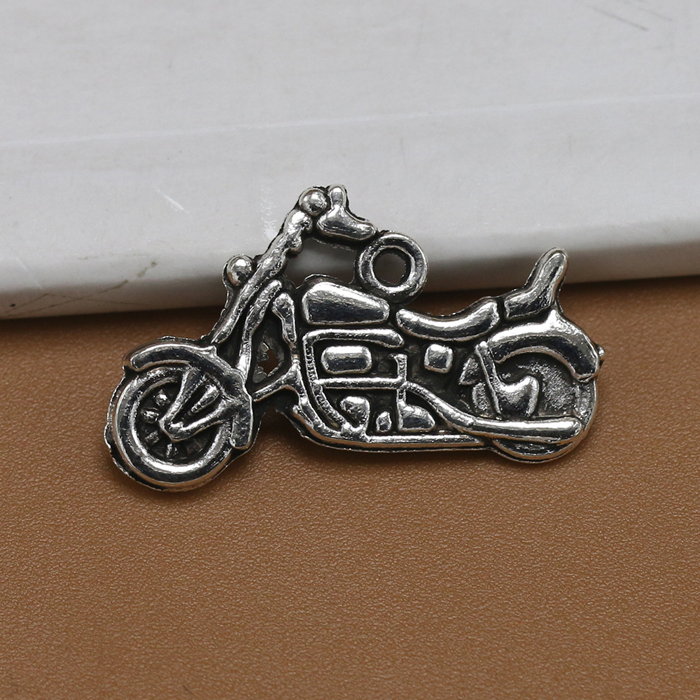 厂家批发合金摩托车吊坠手工材料复古饰品配件交通工具挂饰品