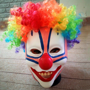 万圣节用品化妆舞会用品演出道具圣诞节小丑面具厂家直销