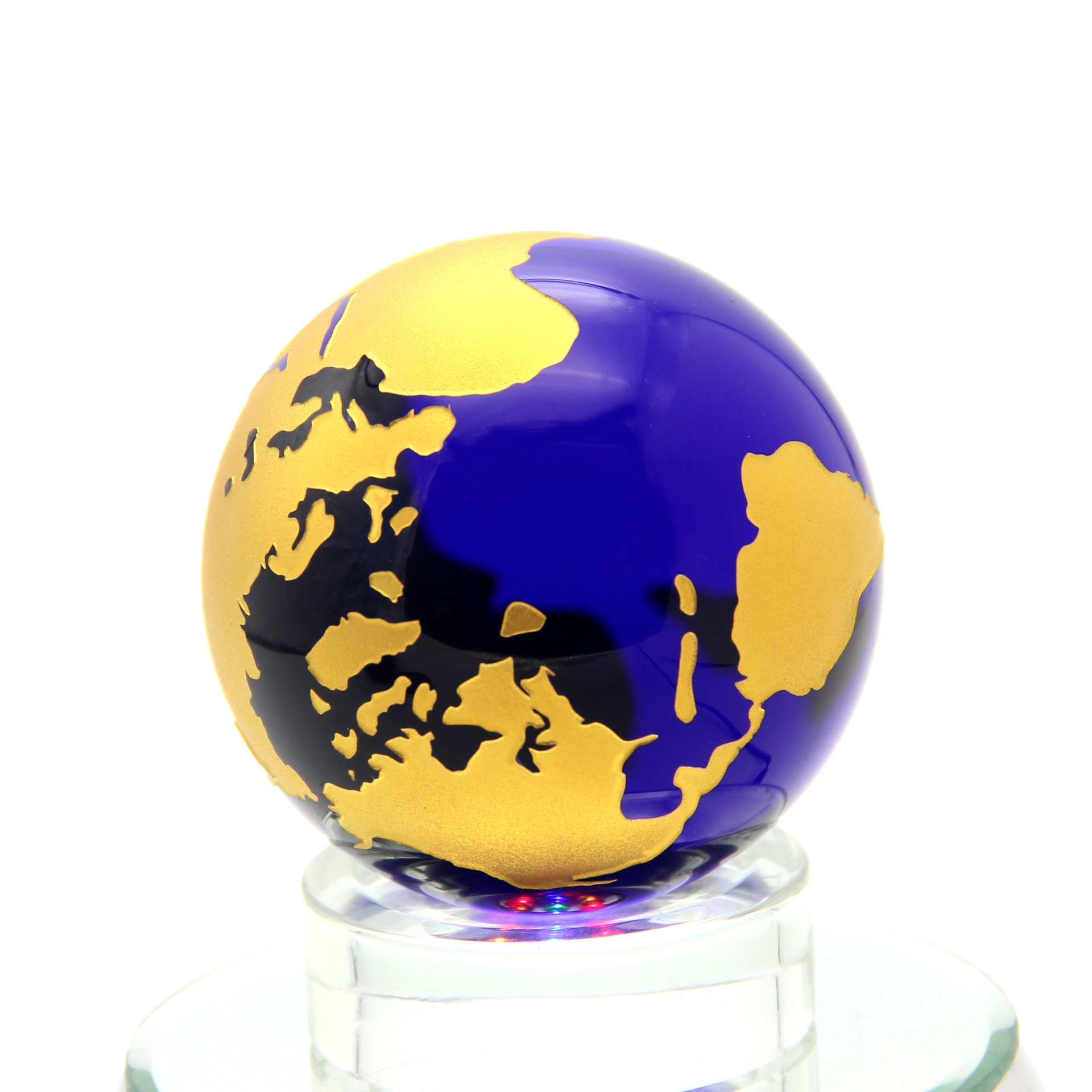 晶韵激光内雕水晶球创意图案个性定做logo亲友礼品水晶工艺品摆件