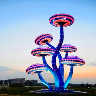 大型雕塑led飞碟景观灯太阳能景观灯户外广场庭院草坪灯 非标订做