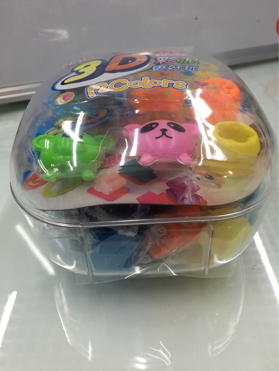 智高dd-5030小动物园篇3d彩泥 12色附模具环保儿童益智玩具