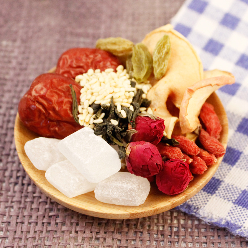 能带给你一段愉悦惬意的时光.回乡客重瓣玫瑰八宝茶跨境包裹重量0.