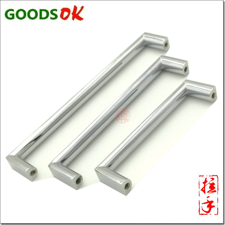 锌合金镀亮珠铬拉丝镀镍亚黑半圆钢木制抽屉家具u门型柜门把拉手