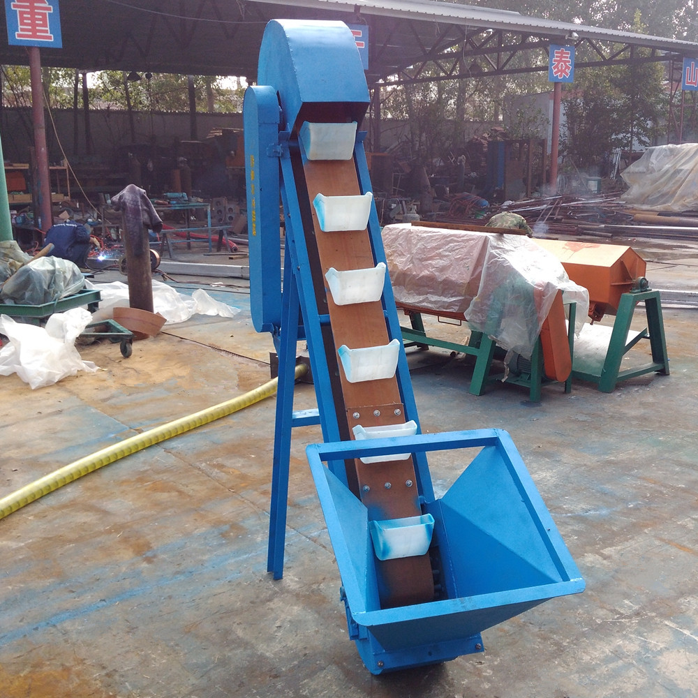 无破损倾斜斗式输送机 环链板链钢斗上料机 工业装罐斗式提升机