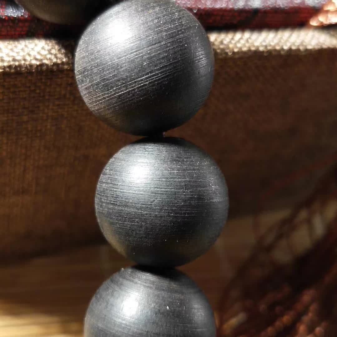 5佛珠手链高密度念珠沉水级古玩保真