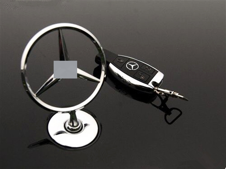 奔驰机盖立标 w210/220车头盖立标 w221/204改装车标机头盖标志