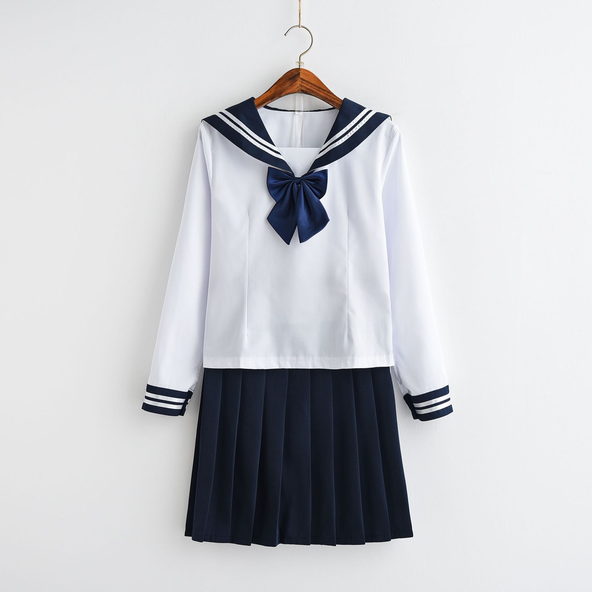 水手服春秋日系校服套装日本学院风长袖学生班服jk制服女海军cos