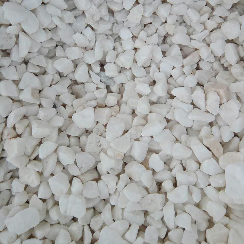 园艺用白色小石头白石子白色鹅卵石