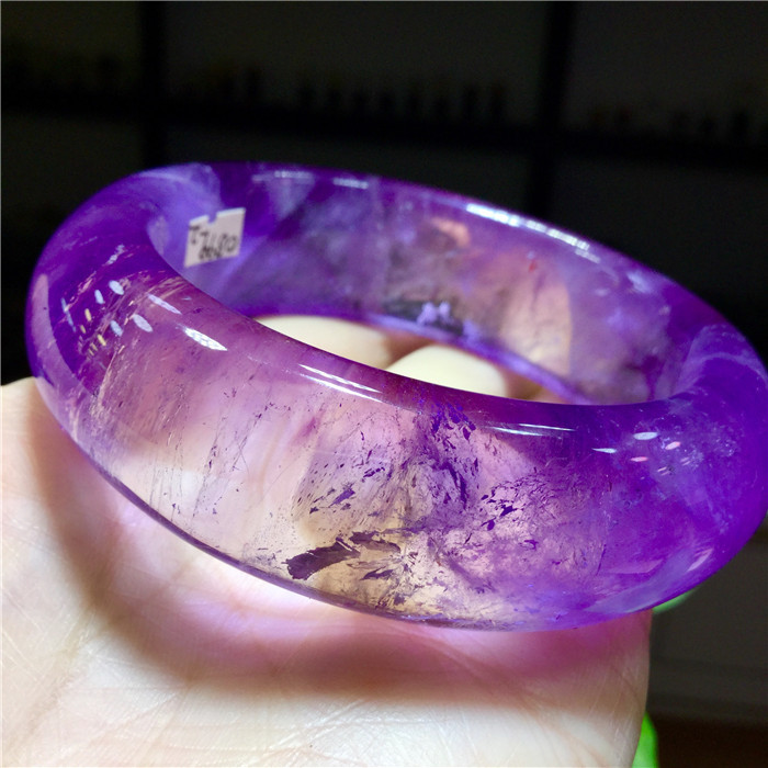 东海水晶天然乌拉圭天然紫水晶手镯,【内径:59mm】