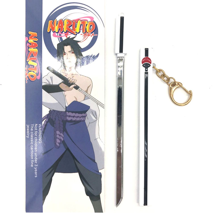 动漫周边火影忍者佐助武士刀草雉剑 合金兵器刀鞘模型17厘米
