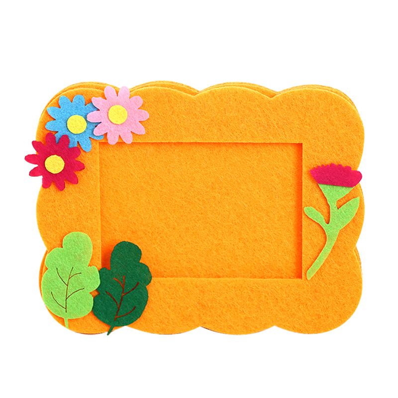 无纺布相框拼贴相框 免剪材料 儿童布艺不织布手工diy制作材料包