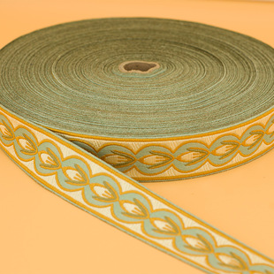 欧式窗帘提花边3公分高精密帘头装饰织带厂家直销现货供应