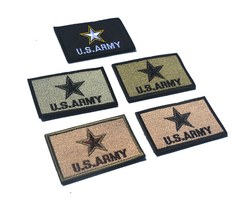 usarmy美国陆军标志 刺绣臂章魔术贴布贴补丁包贴军迷战术士气章