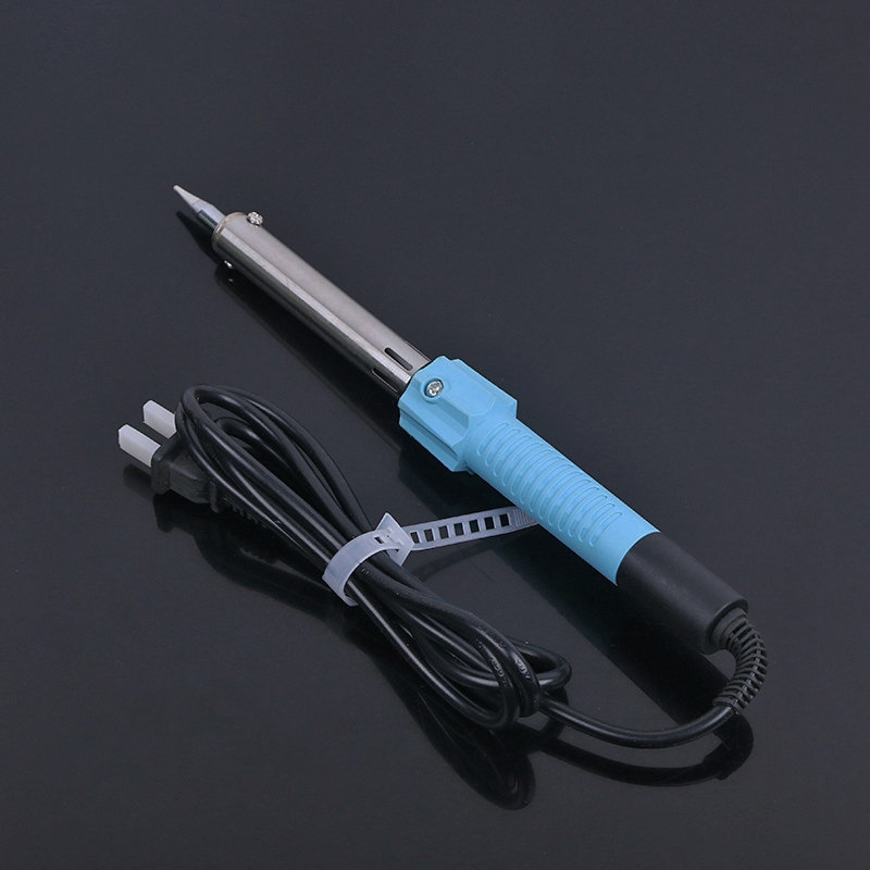 恒江603电热胶柄不锈钢电烙铁带灯电烙铁50w 家用电工焊接