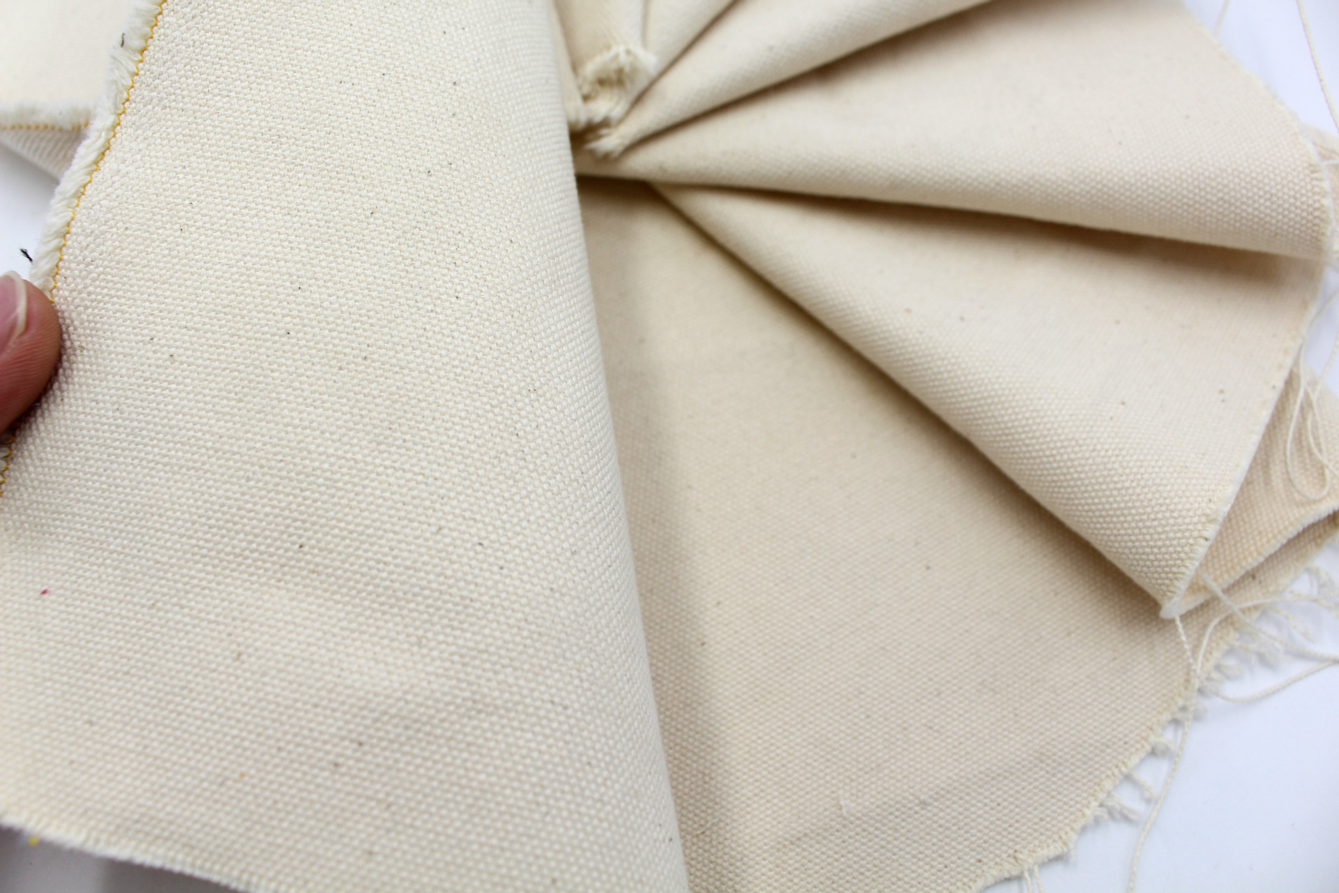 16安梭织有机棉帆布箱包用料10*10无公害环保棉布童装3*3全棉布