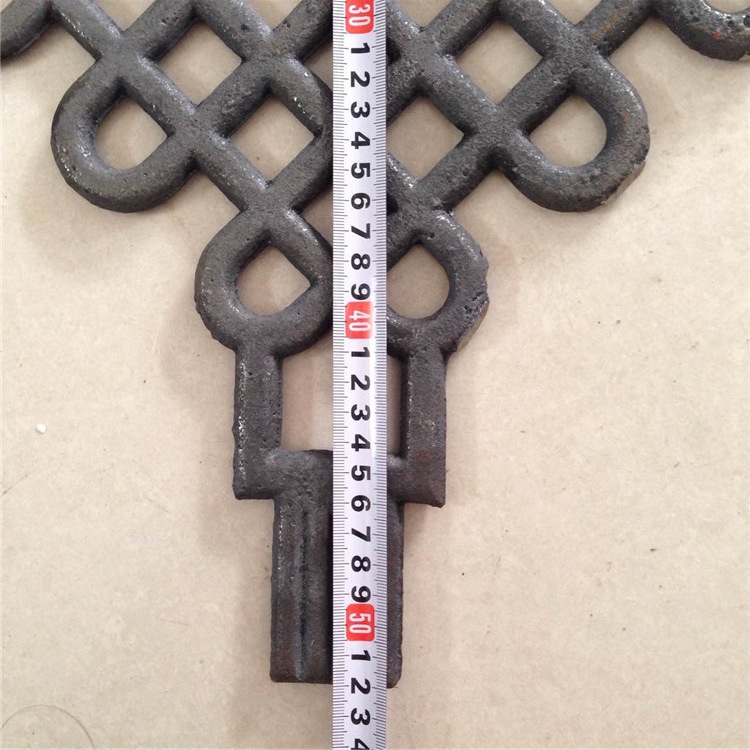 广西贺州 铸铁中国结 铁艺装饰门花 铁艺大门配件 厂家直供