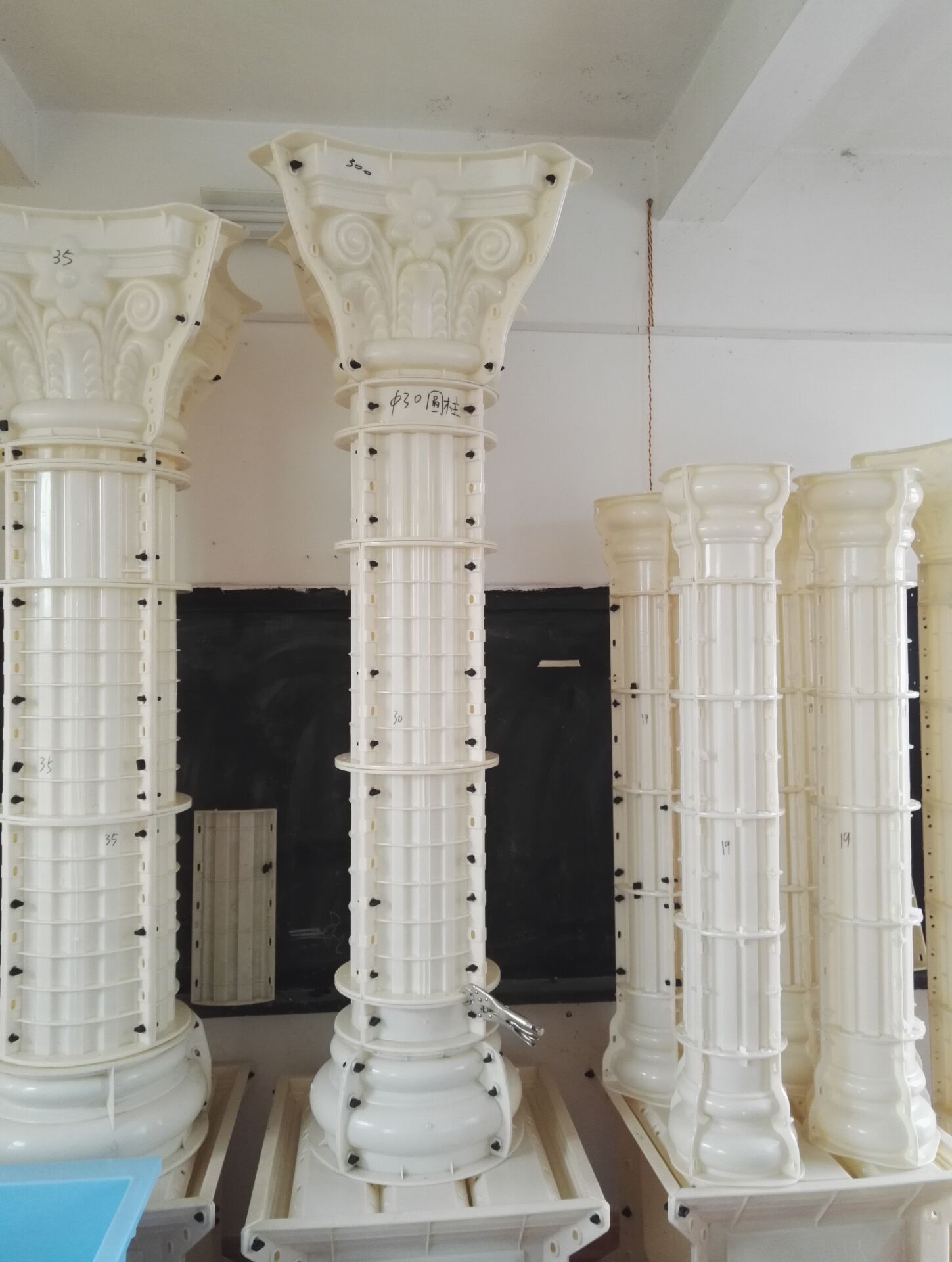 厂家直销欧式构件圆形罗马柱模具 罗马柱模具 别墅abs塑钢模具