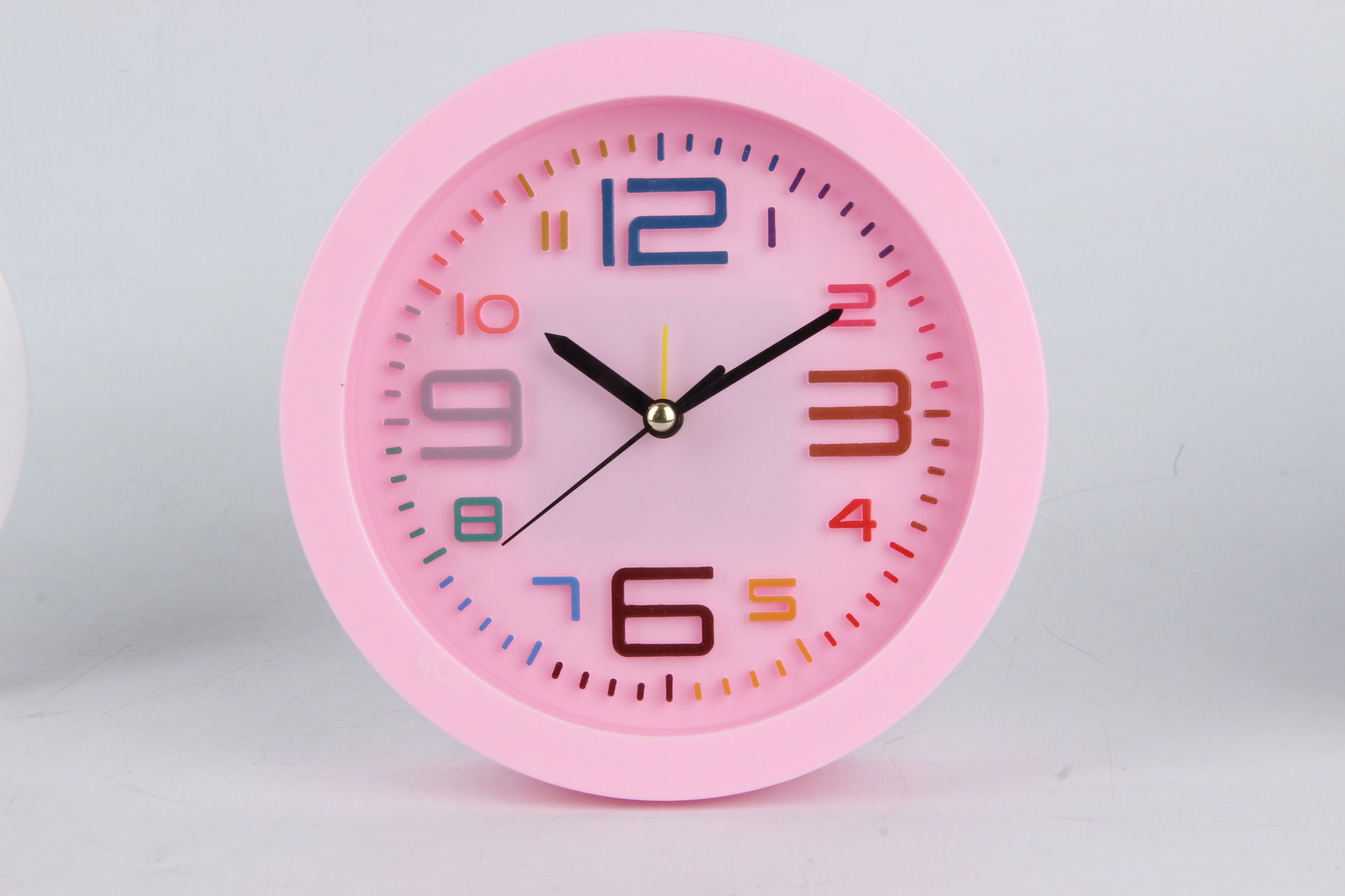 新款精品个性圆形闹钟 9.9元店10元店日用百货配货货源赠品货源