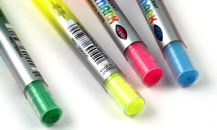 日本uni三菱|usp-105|荧光笔|直液式|墨水视窗|五色记号笔