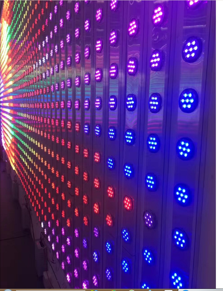 led点光源内控外控七彩单色点光源防水灯户外跑马灯爆闪灯5c