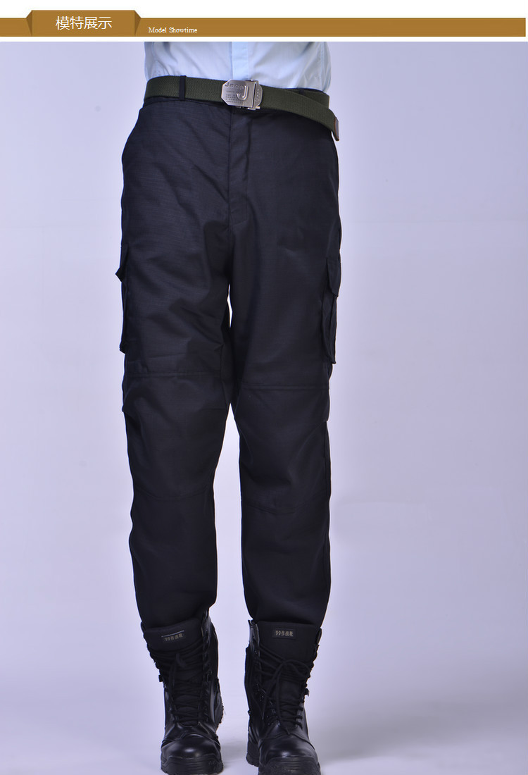 批发男士黑色保安裤子多兜工作裤劳保裤子军迷战术裤作训裤子