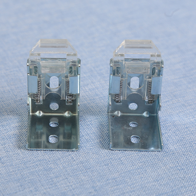 铝合金百叶窗安装配件打孔上墙固定弹簧脚蜘蛛脚安装码卡扣批发