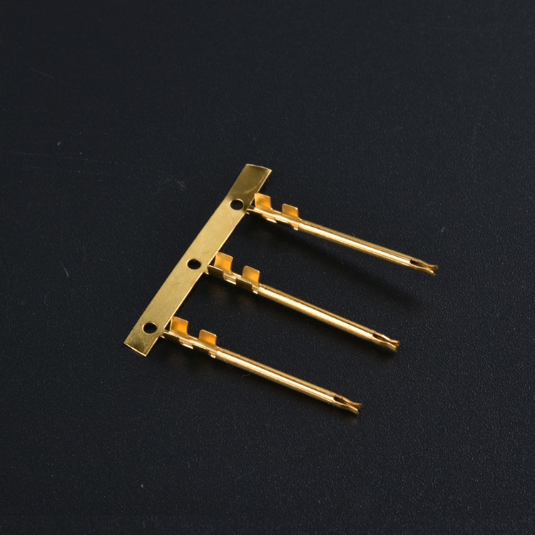 3大电流端子东莞厂家磷铜镀半金1u"连接器电源2.35冠簧端子