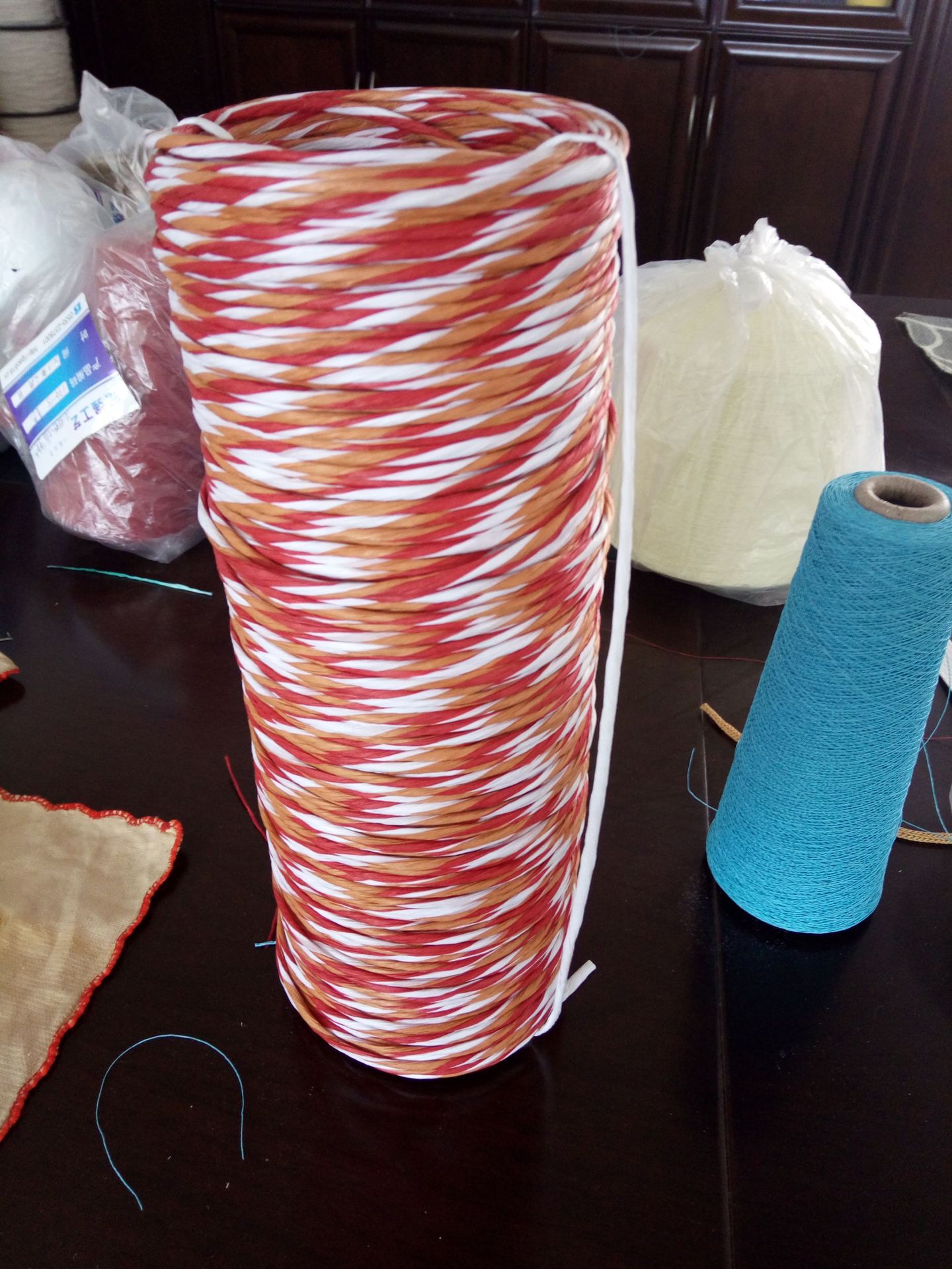 花色纺织纱线,diy纸线,编制线,纸材料,牛皮纸线