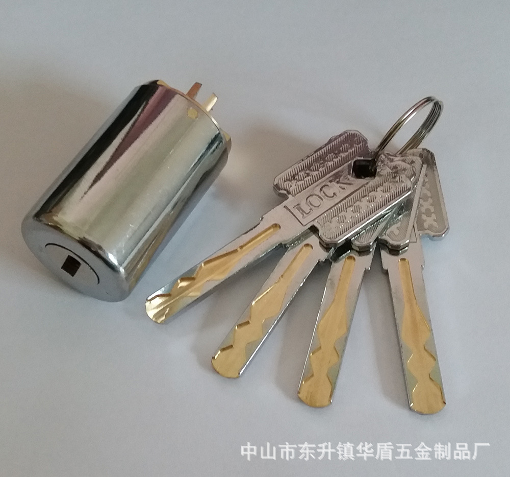 加长卷闸门锁芯防钻型叶片自动锁芯不锈钢防钻片锁芯