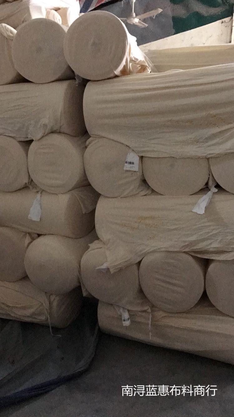 库存推荐全棉毛坯罗纹汗布毛圈细织螺纹圆桶面料半成品制衣布