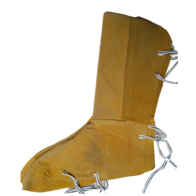 牛力士猪皮电焊护脚护腿铸造焊工脚套防护耐磨隔热防火花飞溅脚盖