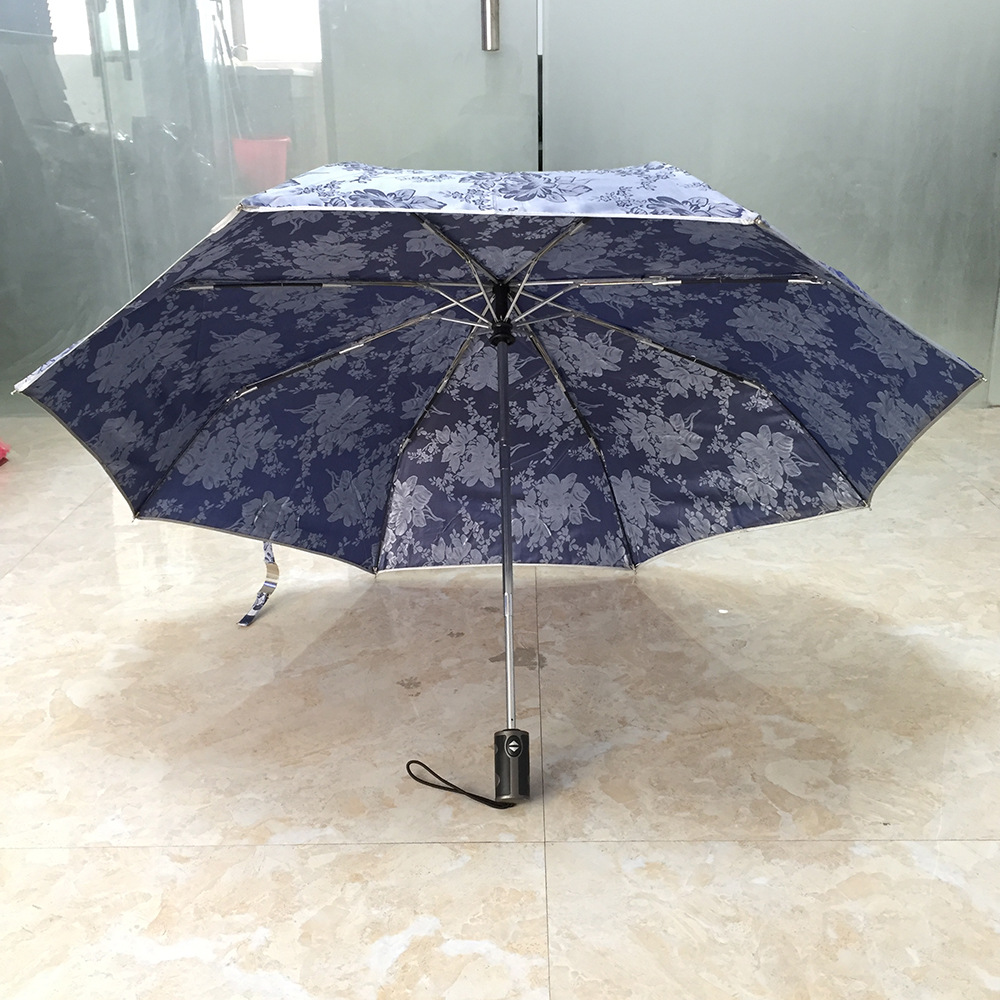 可定制晴雨伞广告伞高档提花布上海滩防爆风雨伞厂家直销批发供应