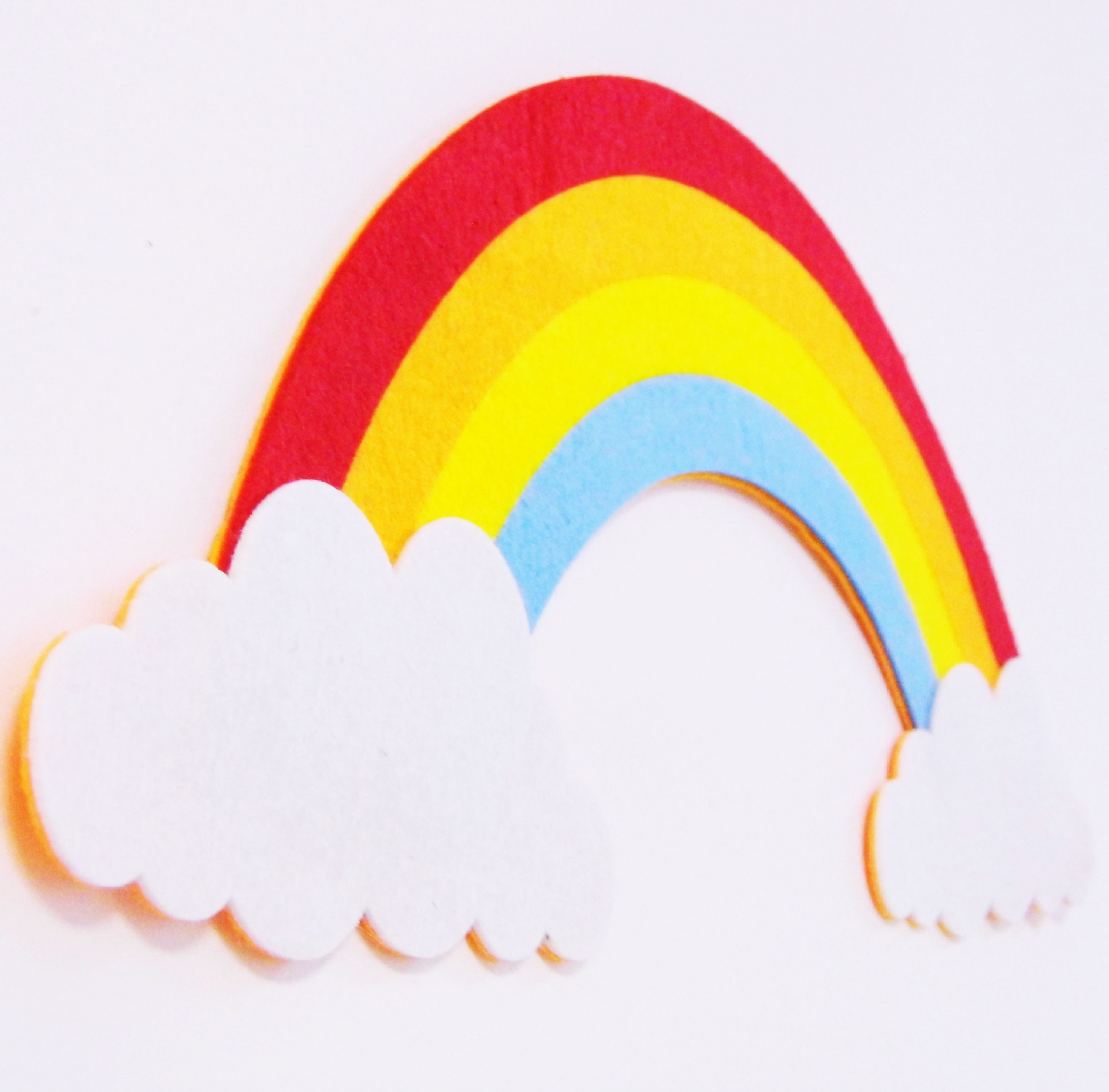 工厂直销新款毛毡场景教室房间幼儿园装饰美化墙贴彩虹壁画定制