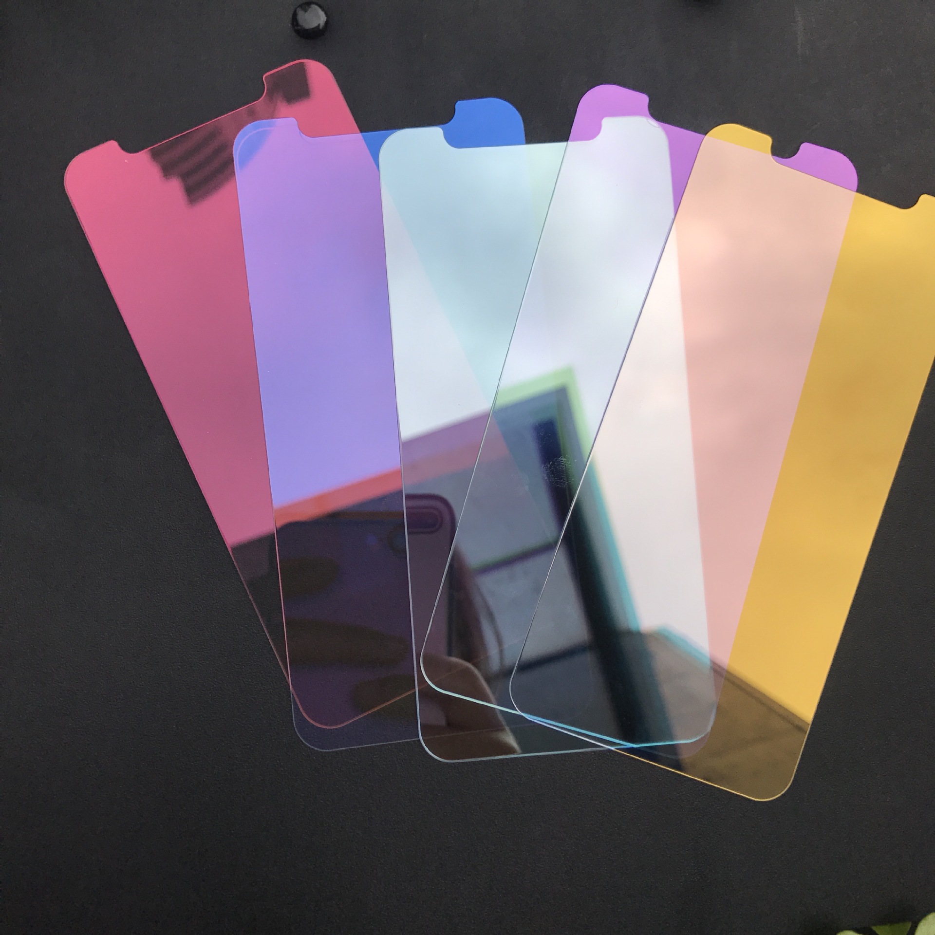 苹果xr全屏镜子膜iphonexs6.5炫彩镜子膜彩色膜iphone xsmax 6.