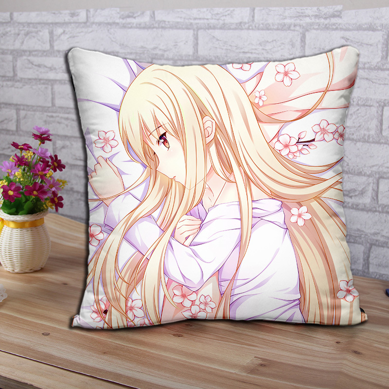 樱花庄的宠物女孩椎名真白方抱枕日本动漫二次元靠枕礼物