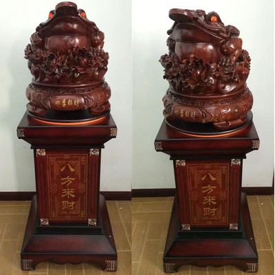 四季招财金蟾 和谐生财树脂工艺品 落地大摆件 开业家居装饰礼品