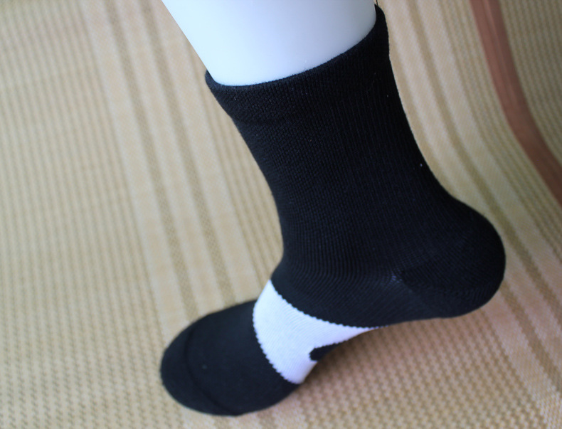 袜子男士脚尖脚跟加固专业篮球运动袜吸汗不臭46大码45号加厚耐磨