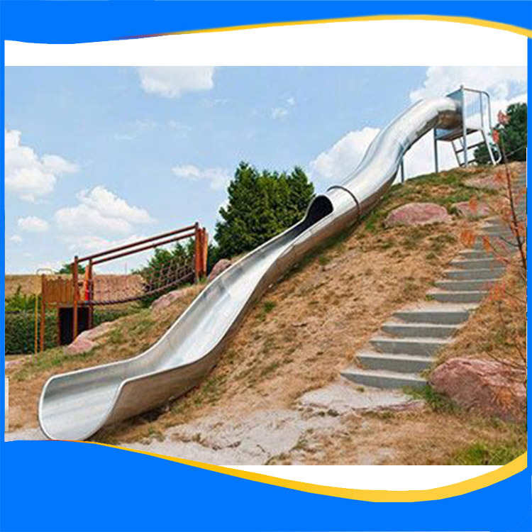 不锈钢滑梯定制高楼救生消防滑道厂家大型商场幼儿园山庄别墅滑梯