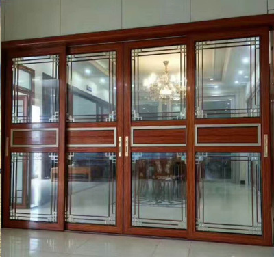 阳台四推拉门客厅隔断移门豪华重型门双滑吊趟门钛合金厨房玻璃门