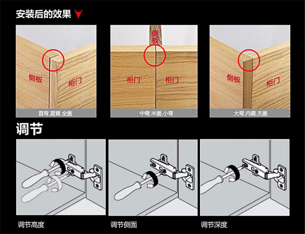 加厚不锈钢铰链橱柜衣柜门飞机烟斗合页阻尼液压缓冲大弯中弯铰链