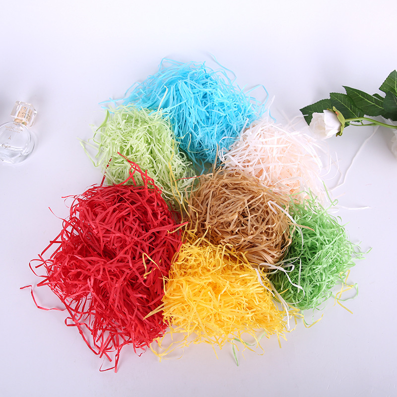 包装盒diy配件拉菲草 现货礼品包装内部填充物拉菲草厂家直销批发