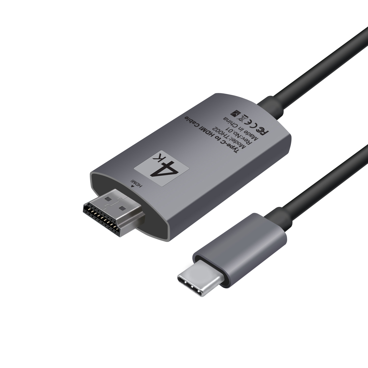 type-c to hdmi适用于华为mate30视频高清输出 usb3.1转hdmi线