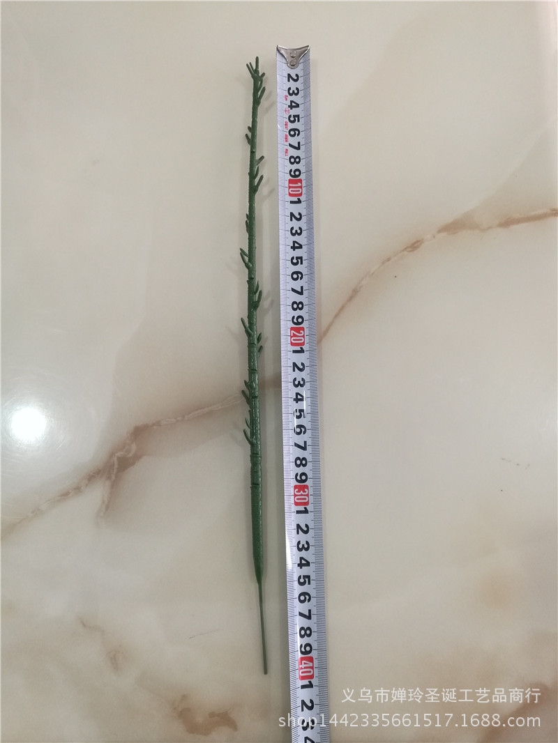 仿真y71图片色头 40厘米单支圣诞y71图片色 松针枝杆 单支玫瑰花1
