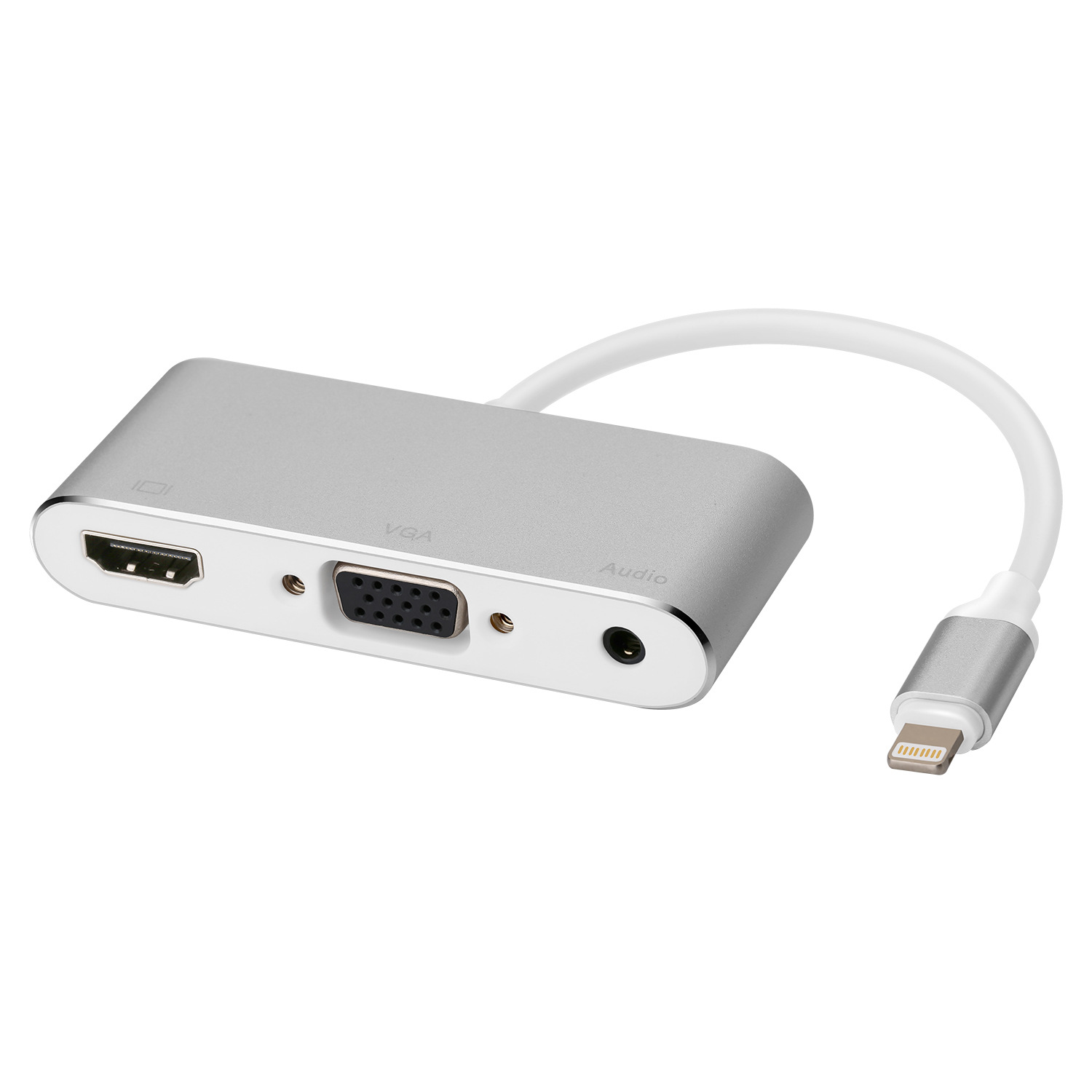 适用于lightning to hdmi vga audio adapter iphone8 xs转换器