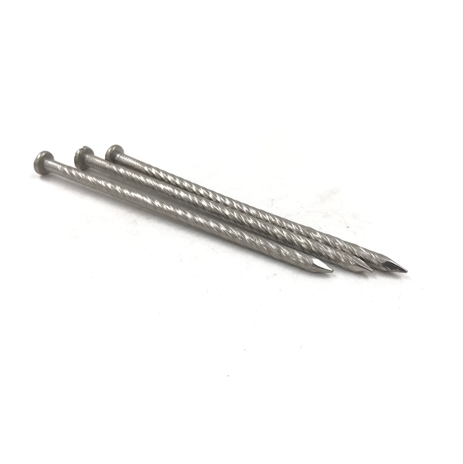 不锈钢201搓丝麻花钉 螺纹地板钉 龙骨钉环纹钉 包装箱钉